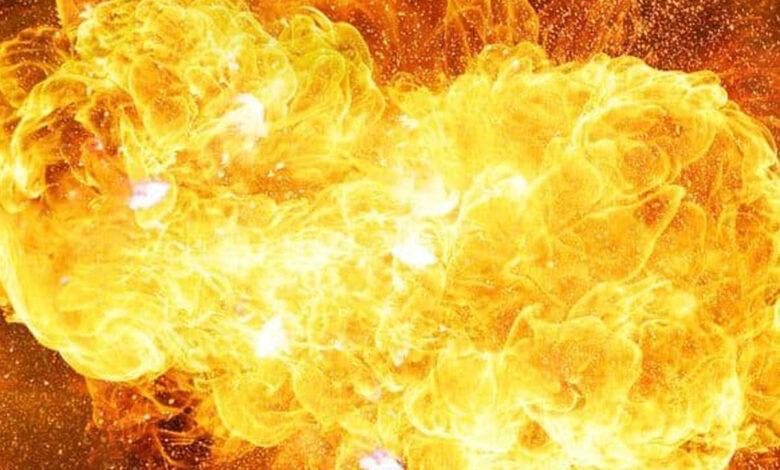 تلنگانہ کے ضلع کھمم میں آئیل ٹینکر میں آگ لگ گئی