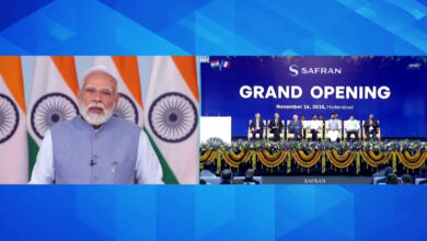 وزیراعظم مودی نے حیدرآباد میں سفران ایئر کرافٹ انجن سروسس مرکز کا ورچوئل افتتاح کیا