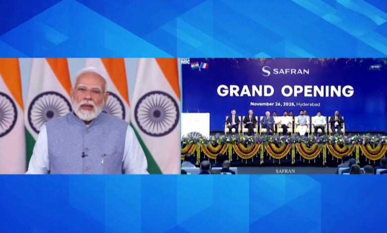 وزیراعظم مودی نے حیدرآباد میں سفران ایئر کرافٹ انجن سروسس مرکز کا ورچوئل افتتاح کیا