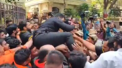 حیدرآباد: ایپاسوامیوں اور بی جے وائی ایم کا ڈی جی پی آفس کے باہر شدید احتجاج، کئی گرفتار