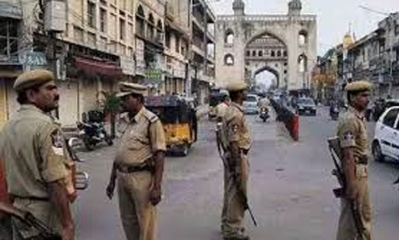 پولیس نے پرانا شہرحیدرآباد کے کئی علاقوں میں تلاشی مہم چلائی