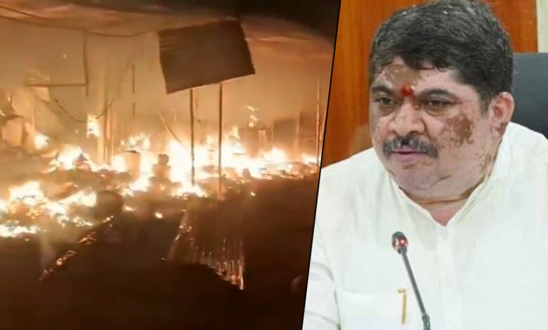 آگ واقعہ پر تلنگانہ کے وزیر ٹرانسپورٹ کا اظہارافسوس