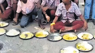 تلنگانہ: اسکول کے دوپہر کے کھانے میں کیڑے ملنے پر احتجاج، ہیڈ ماسٹر معطل