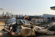 حیدرا نے حیدرآباد کے گچی باولی میں سندھیا کنونشن سنٹر کے قریب غیر مجاز تعمیرات کو منہدم کردیا