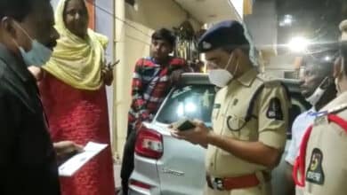 حیدرآباد کے راجندرنگر میں پولیس نے گھر گھر تلاشی مہم چلائی