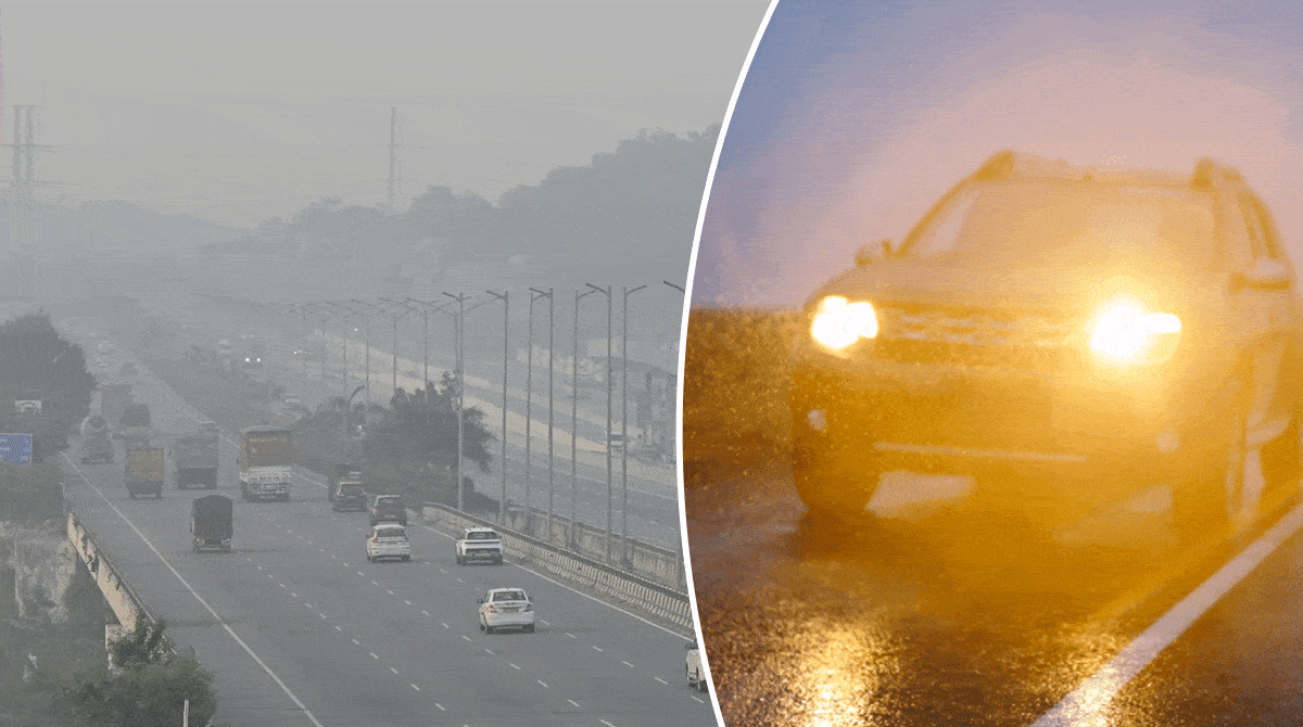 سردی کی دھند میں سفر کرنے والے کار اور بڑی گاڑیوں کے ڈرائیورس کیلئے اڈوائزری جاری