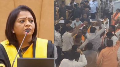 جی ایچ ایم سی جنرل باڈی میٹنگ میں کشیدگی؛ وندے ماترم پر ایم آئی ایم اور بی جے پی کارپوریٹرس کے درمیان جھڑپ: ویڈیو