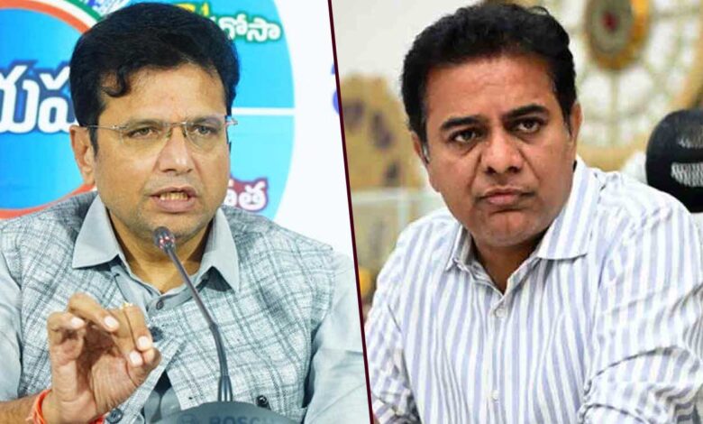 سریدھر بابو کا کے ٹی آر کو کرارا جواب، ’5 لاکھ کروڑ کے گھوٹالے کا الزام محض ایک پروپیگنڈہ’