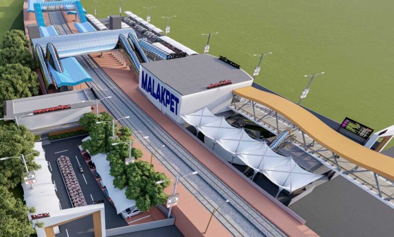 ملکپیٹ ریلوے اسٹیشن کی تعمیرِ نو میں تیزی، کام 2026 میں مکمل ہونے کا امکان