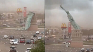 برازیل میں شدید طوفان، تیز ہواؤں سے اسٹیچو آف لبرٹی زمین بوس، ویڈیو وائرل