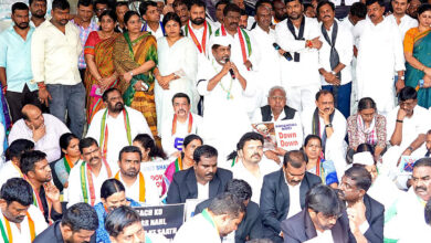 حیدرآباد: نیشنل ہیرالڈ کیس کے خلاف کانگریس کا بی جے پی دفتر کی طرف مارچ