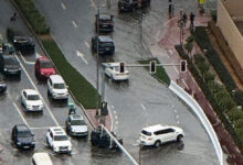 دبئی میں گرج چمک کے ساتھ موسلادھار بارش، ورک فرام ہوم نافذ