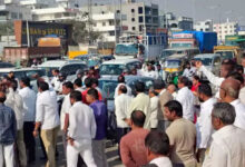 سڑک حادثات کی روک تھام کیلئے فٹ اووربرج کا مطالبہ۔حیدرآباد کے حیات نگر میں زبردست احتجاج