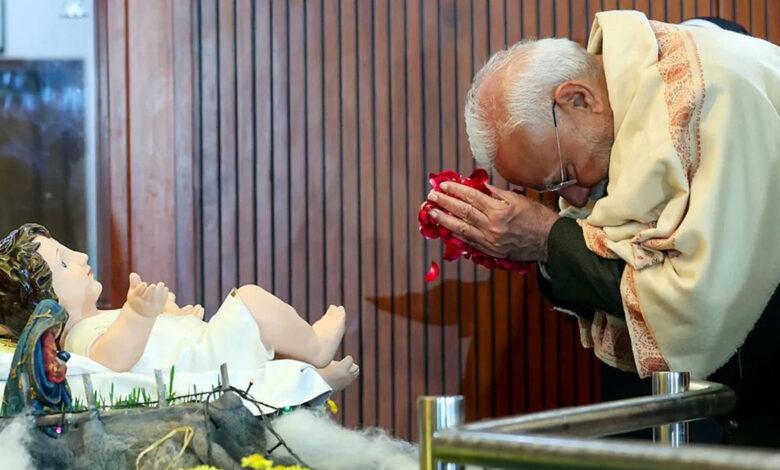 وزیر اعظم مودی نے کرسمس کی مبارکباد دی