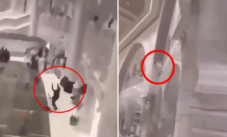 مسجد الحرام میں افسوسناک واقعہ، ایک شخص نے بالائی منزل سے چھلانگ دی (ویڈیو وائرل)