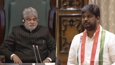 حیدرآباد: کانگریس کے نومنتخب رکن اسمبلی نوین یادو نے پہلی مرتبہ تلنگانہ اسمبلی میں عوامی مسائل اٹھائے