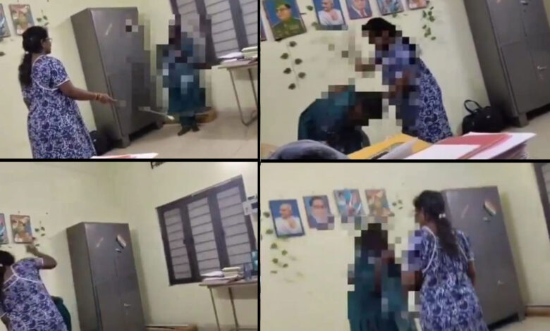 تلنگانہ کے جئے شنکر بھوپال پلی میں ہاسٹل وارڈن کی طالبہ پر بے رحمانہ پٹائی، ویڈیو وائرل