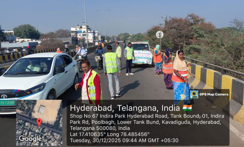گریٹر حیدرآباد میں جی ایچ ایم سی کی خصوصی صفائی مہم دوسرے دن بھی جاری