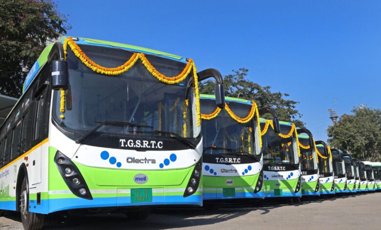 حیدرآباد میں آرٹی سی کی 2,800 ڈیزل بسوں کو مرحلہ وار طریقہ سے الکڑک بسوں سے تبدیل کیاجائے