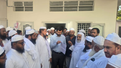 بہار کے چیف منسٹر نتیش کمار کی مسلم خاتون کے ساتھ بدتمیزی کے خلاف بھینسہ میں زبردست احتجاجی مظاہرے