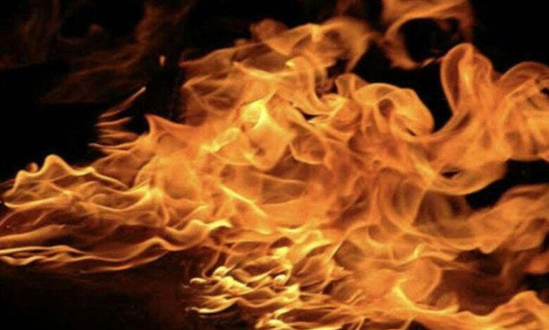 حیدرآباد: میکانک کی دکان میں آگ لگ گئی