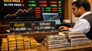 حیدرآباد میں سونے اور چاندی کی قیمتوں نے توڑے تمام ریکارڈز، چاندی نئی تاریخی سطح پر