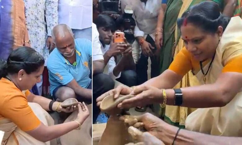 ’’یہ اولڈ سٹی نہیں گولڈ سٹی ہے‘‘، کویتا نے کیا یاقوت پورہ کا دورہ، کمہار برادری سے کی ملاقات