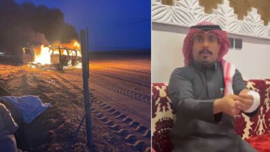 سعودی شہری عبدالسلام الشراری نے بہادری کا مظاہرہ کرتے ہوئے جلتی بس میں پھنسی 6 خواتین ٹیچرز کی جان بچا لی۔