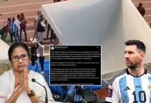 کولکتہ کے اسٹیڈیم میں میسی کے فینس کی تھور پھوڑ کے بعد ممتا بنرجی مانگی معافی