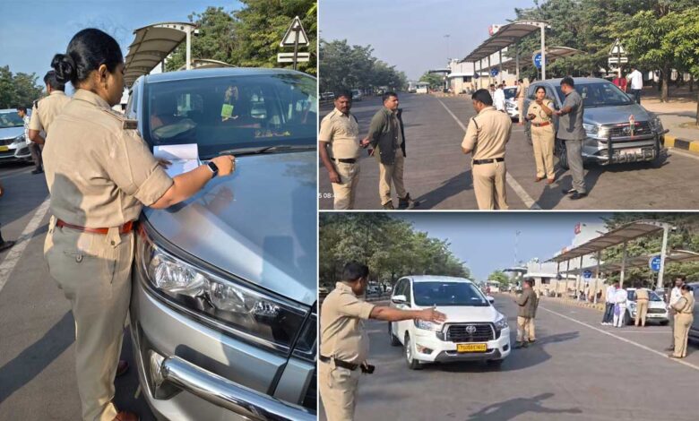 شمس آباد ایئرپورٹ پر ٹرانسپورٹ محکمہ کی اچانک کارروائی، متعدد ٹیکسیاں اور گاڑیاں ضبط