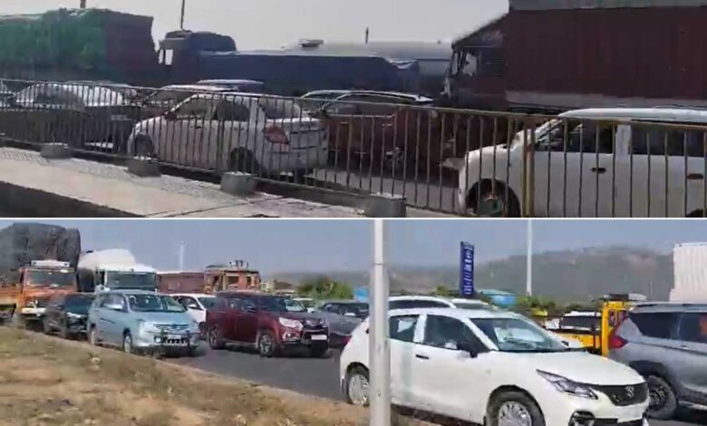 تلنگانہ ٹریفک الرٹ: تعطیلات کے دوران حیدرآباد–وجئے واڑہ شاہراہ پر عبداللہ پورمیٹ کے قریب شدید ٹریفک جام