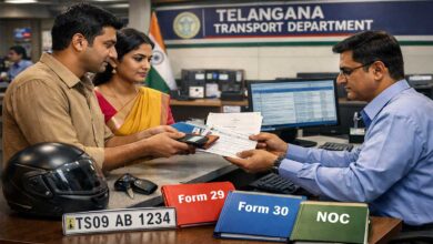 تلنگانہ میں گاڑی کی ملکیت کی منتقلی، فارم 29، 30، این او سی اور روڈ ٹیکس کی مکمل تفصیل