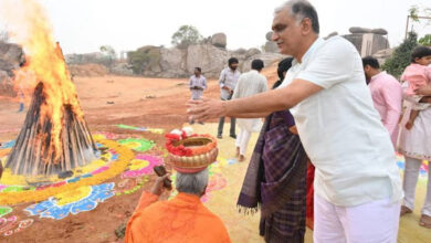 تلنگانہ کے سابق وزیر ہریش راؤ کی عوام کو بھوگی کے تہوار پر مبارکباد