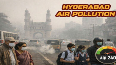حیدرآباد میں فضائی آلودگی کے خطرناک اثرات،ایئر کوالٹی انڈیکس 240 تک پہنچ گیا