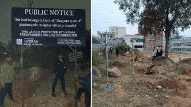 حیدرا کی بڑی کارروائی: گنڈی پیٹ میں 1200 کروڑ روپے مالیت کی سرکاری اراضی کا تحفظ