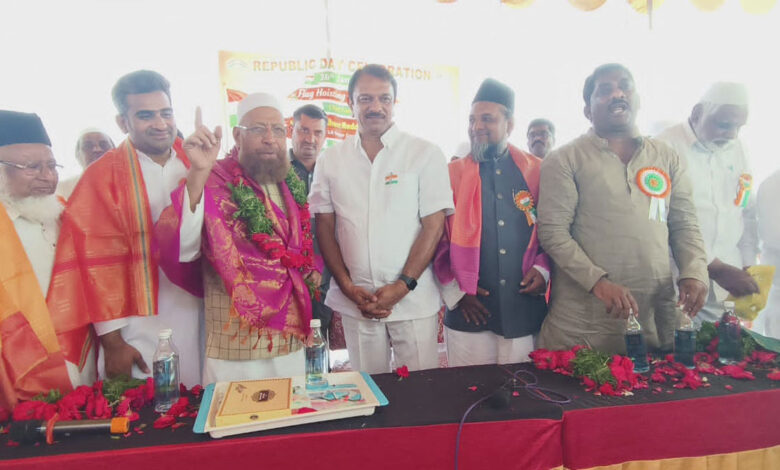 محبت کی سرزمین ہندوستان، ونستھلی پورم میں مسجد قادریہ کے زیر اہتمام شاندار جشنِ یومِ جمہوریہ