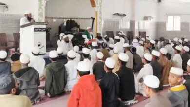 مولانا سید احسان الدین قاسمی کی نظام آباد آمد ادارہ مظہرالعلوم میں طلباء و علماء سے خطاب