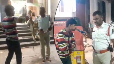 حیدرآباد: حالت نشہ میں گاڑیاں چلانے والوں کیخلاف مہم، پولیس کو سانپ سے ڈرانے کی کوشش۔آٹو ڈرائیور کی عجیب وغریب حرکت