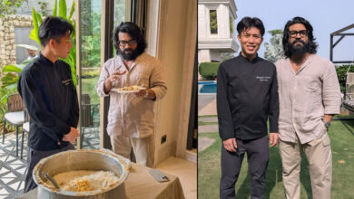 ٹوکیو کے شیف نے اداکار رام چرن کے گھر پر بریانی تیار کی