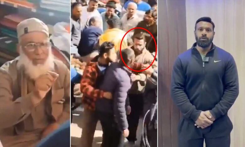 بجرنگ دل کی جانب سے دکان کے نام پر مسلم شخص کو ہراساں کرنے کی کوشش، محمد دیپک کا منہ توڑ جواب: ویڈیو سوشل میڈیا پر وائرل