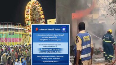 نامپلی نمائش ایک دن کے لیے ملتوی، فائر حادثہ کے باعث عوام سے تعاون کی اپیل: وی سی سجنار