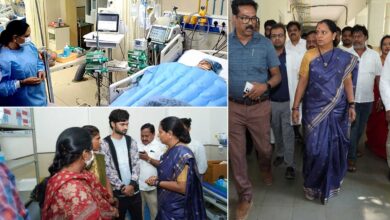 ڈرگس اور گانجہ مافیا کے خلاف فوری سخت کارروائی کا مطالبہ، کے کویتا کی نمس میں زخمی ایکسائز کانسٹیبل سومیا سے ملاقات