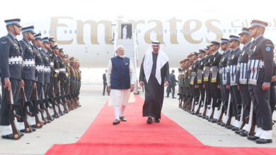 متحدہ عرب امارات کے صدر کا منصب سنبھالنے کے بعد ہندوستان کا تیسرا سرکاری دورہ ہے جبکہ گزشتہ ایک دہائی میں یہ ہندوستان کا ان کا پانچواں دورہ ہے۔