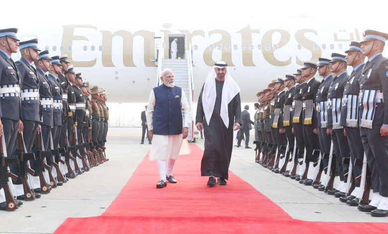 متحدہ عرب امارات کے صدر کا منصب سنبھالنے کے بعد ہندوستان کا تیسرا سرکاری دورہ ہے جبکہ گزشتہ ایک دہائی میں یہ ہندوستان کا ان کا پانچواں دورہ ہے۔