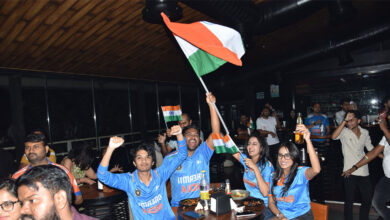 ٹی۔20ورلڈ کپ لیگ میچ میں ہندوستان کی پاکستان کے خلاف جیت پر حیدرآباد میں جشن