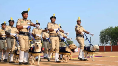 پولیس کے سراغ رساں کتوں کی پاسنگ آؤٹ پریڈ