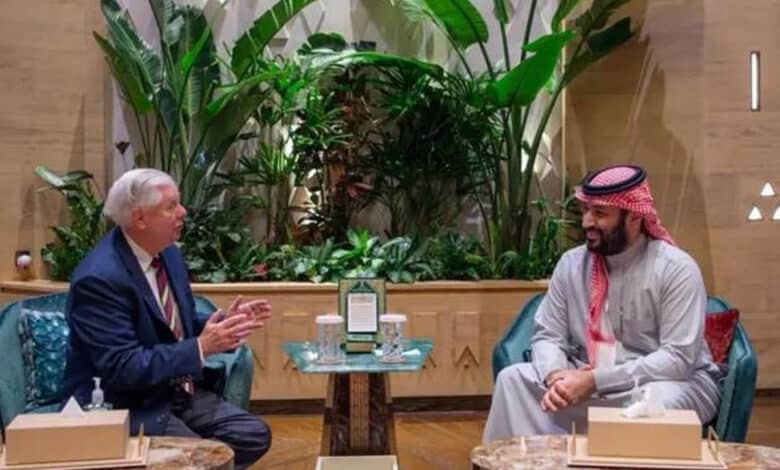 ولی عہد محمد بن سلمان سے امریکی سینیٹر لنزے گراہم کی ملاقات