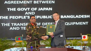 جاپان اور بنگلہ دیش نے دفاعی ساز و سامان اور ٹیکنالوجی کی منتقلی کے معاہدے پر دستخط کئے