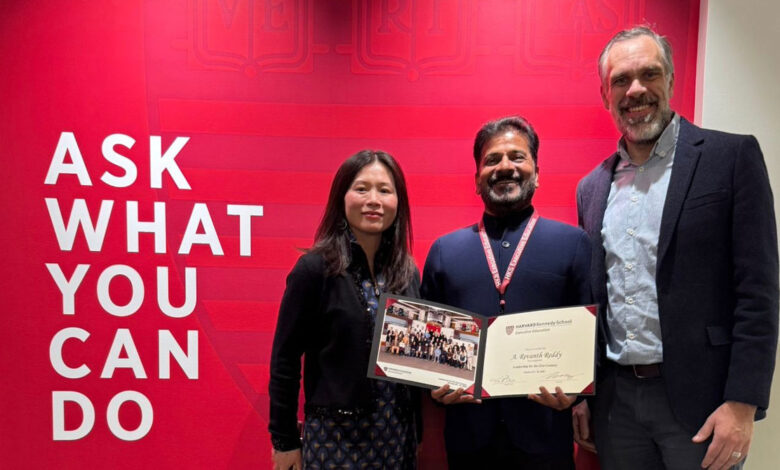 وزیراعلی تلنگانہ کوانوکھا اعزاز،ہارورڈ کینیڈی اسکول کی پہلی اے آئی کانفرنس میں خطاب کی دعوت