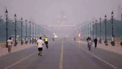 دہلی میں درجۂ حرارت میں اضافہ، صبح ہلکی دھند؛ فضائی معیار اب بھی خراب